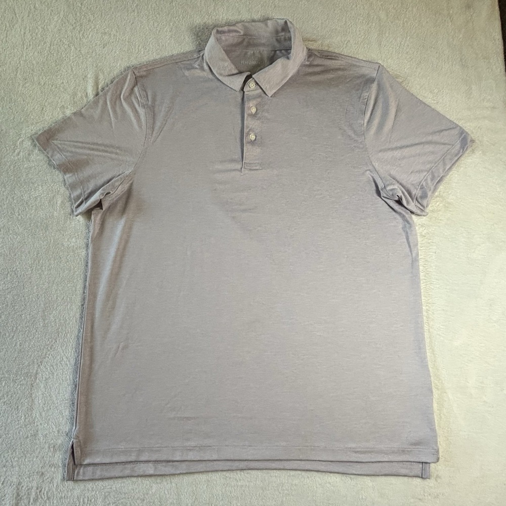 j crew performance Polo shirt Size XL Light Purple Short Sleeve Heathered, Golf